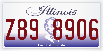 IL license plate Z898906