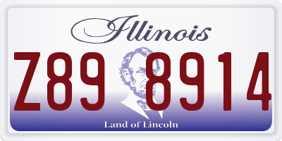 IL license plate Z898914