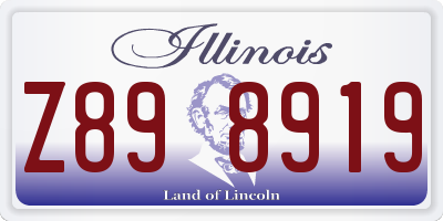 IL license plate Z898919