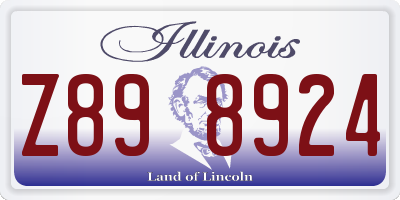IL license plate Z898924