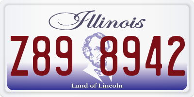 IL license plate Z898942