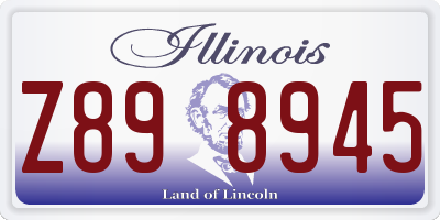 IL license plate Z898945