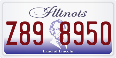 IL license plate Z898950