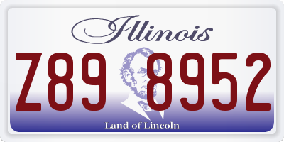 IL license plate Z898952