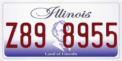 IL license plate Z898955