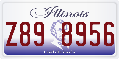 IL license plate Z898956