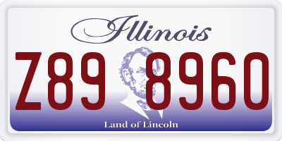 IL license plate Z898960