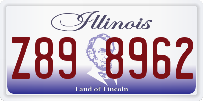 IL license plate Z898962
