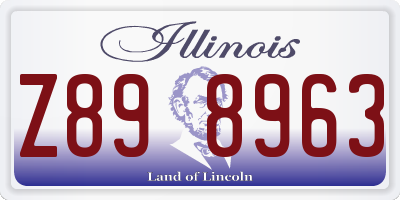 IL license plate Z898963