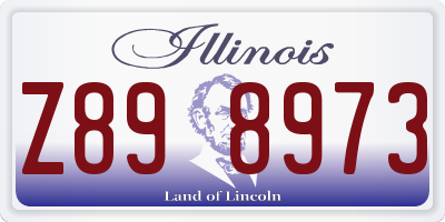 IL license plate Z898973