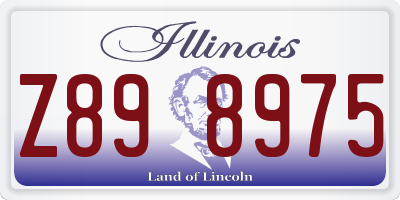 IL license plate Z898975