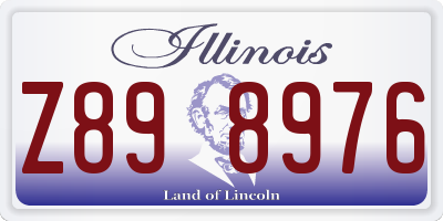 IL license plate Z898976