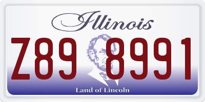 IL license plate Z898991