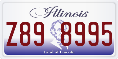 IL license plate Z898995