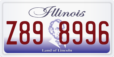 IL license plate Z898996