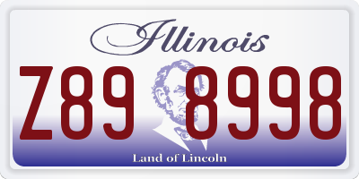 IL license plate Z898998