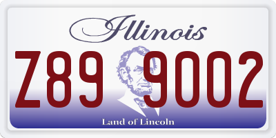 IL license plate Z899002