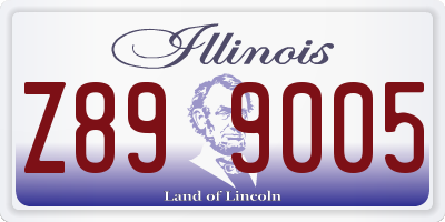 IL license plate Z899005