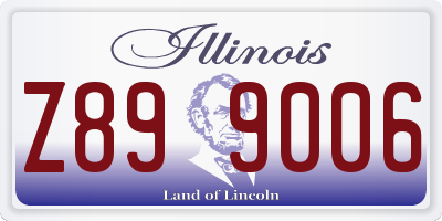 IL license plate Z899006