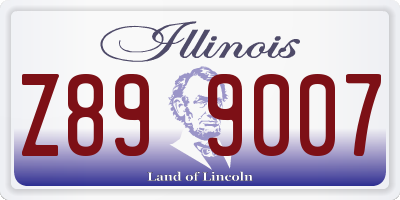 IL license plate Z899007