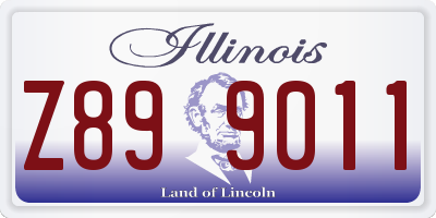 IL license plate Z899011