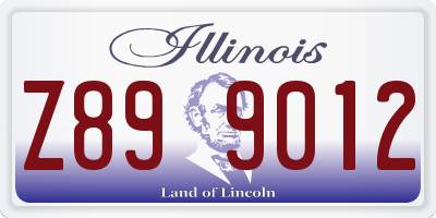 IL license plate Z899012