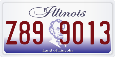 IL license plate Z899013