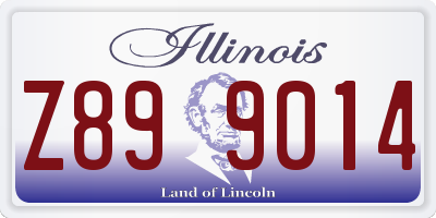 IL license plate Z899014