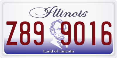 IL license plate Z899016