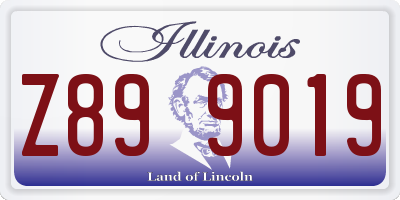 IL license plate Z899019
