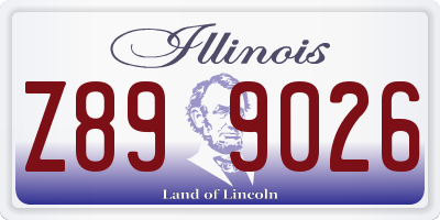IL license plate Z899026