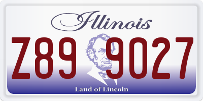 IL license plate Z899027
