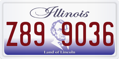 IL license plate Z899036