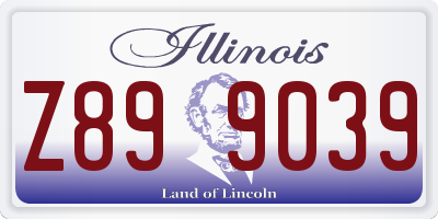IL license plate Z899039