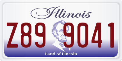 IL license plate Z899041