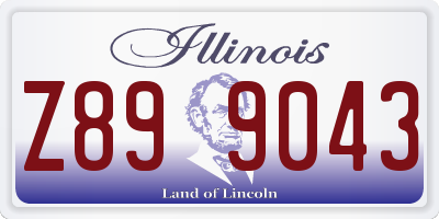 IL license plate Z899043