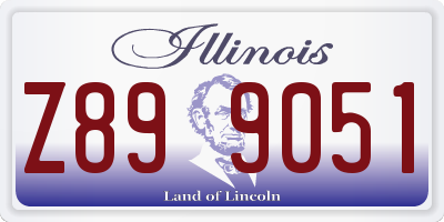 IL license plate Z899051