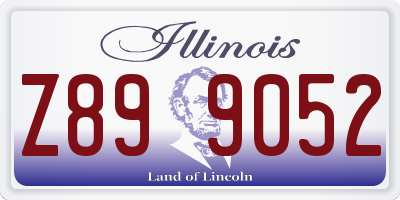 IL license plate Z899052