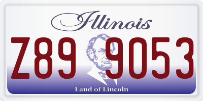 IL license plate Z899053