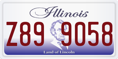 IL license plate Z899058