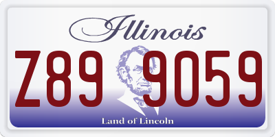 IL license plate Z899059