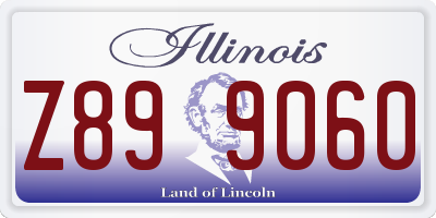 IL license plate Z899060