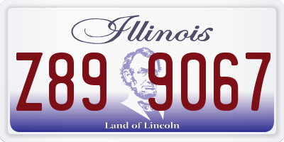 IL license plate Z899067