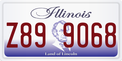 IL license plate Z899068