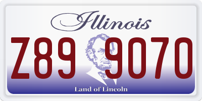 IL license plate Z899070