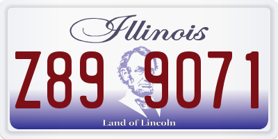 IL license plate Z899071