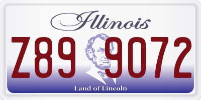 IL license plate Z899072