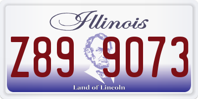 IL license plate Z899073