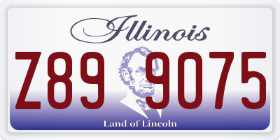 IL license plate Z899075