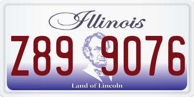 IL license plate Z899076